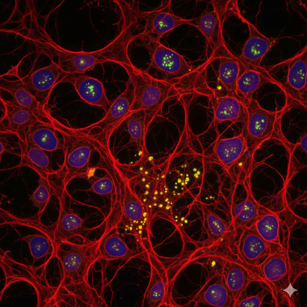 view of cells and network